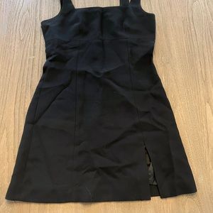 bebe dress with small slit. Size 8